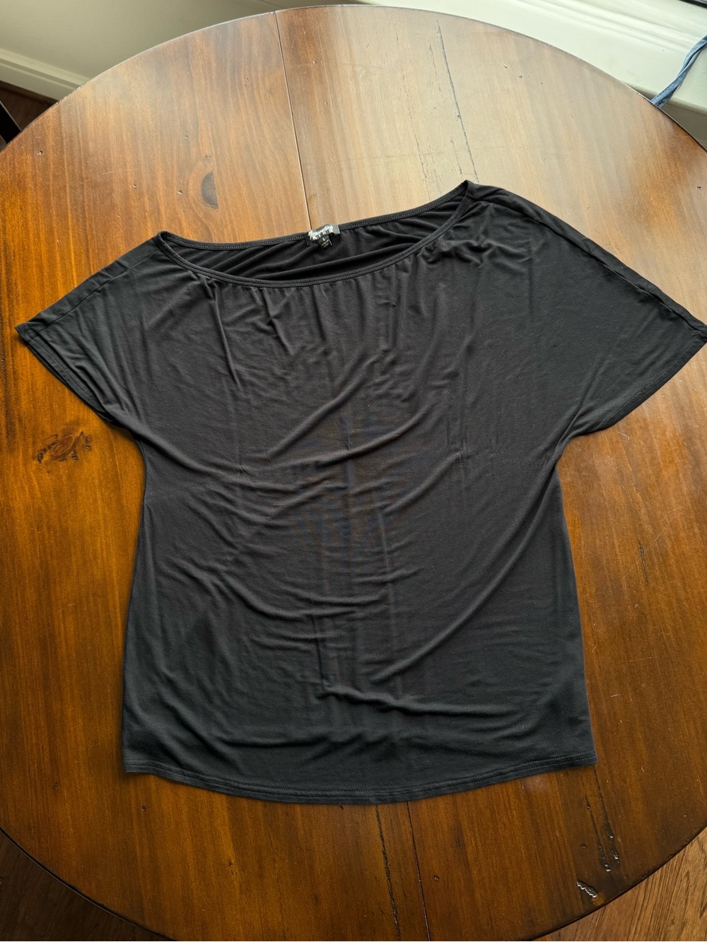 Black Off the Shoulder Tee